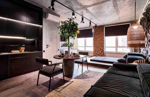 Kyiv Apartment | BLACK ROCK APART downtown 50 м2 улица Жилянская 68 метро Олимпийская - новый дом