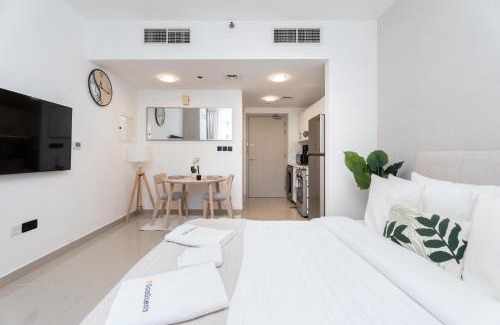 Dubai Production City Apartment | Blissful Studio at Lakeside Tower A