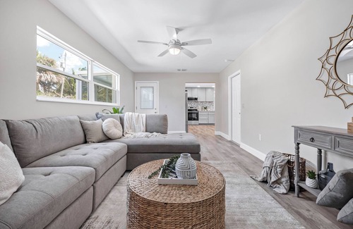 Indian Harbour Beach House | Blocks to Beach! Private POOL Spacious Home with Arcade, Bikes,Relaxing & FUN