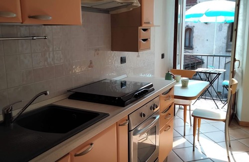 Cannobio Apartment | BLUE apartment in historic center with balcony to relax in