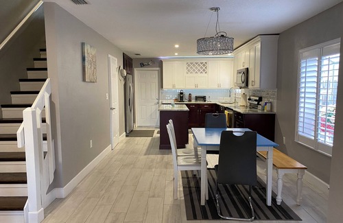 Port Canaveral House | Blue Beach House - Duplex Home, A Minute Walk to the Beach