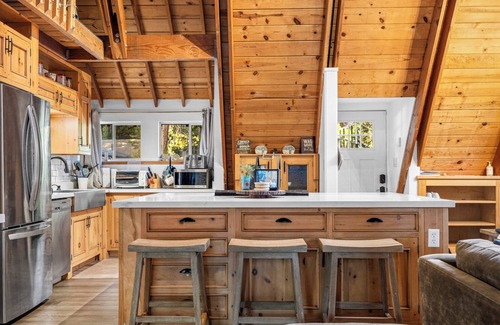 Arnold Cabin | Blue Lake Springs A-Frame Of Mind Cabin in Arnold