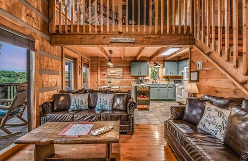 Sevierville Cabin | Bluff & Beyond: Pet Friendly, Free Attraction Tickets & EV Charger