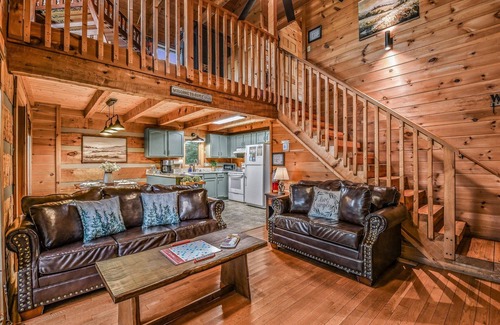 Sevierville Cabin | Bluff & Beyond: Pet Friendly, Free Attraction Tickets & EV Charger