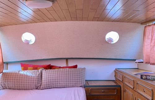 Sassnitz Boat Rental | Boat 'Motorschiff Dorina' with Sea View, Private Terrace and Wi-Fi