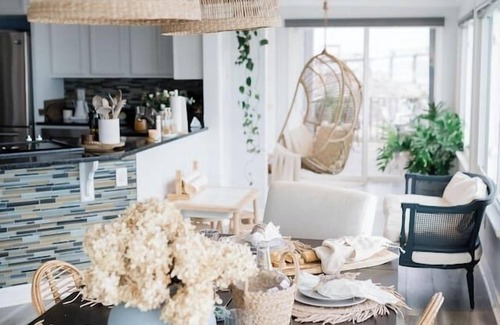 North Carolina Coast House | Bohemian Oceanfront family getaway in CB!