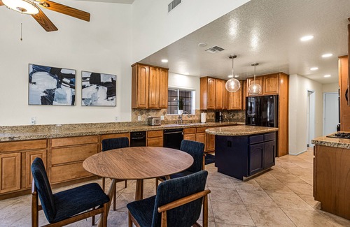 Cathedral City House | Boho Chic Rancho Mirage Home with Private Saltwater Pool and Jacuzzi