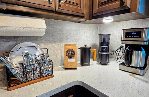 Boyne City House | Book Your Adventure in this Ultra Comfy, Luxury RV on 10 Acres. Bring your Pup!