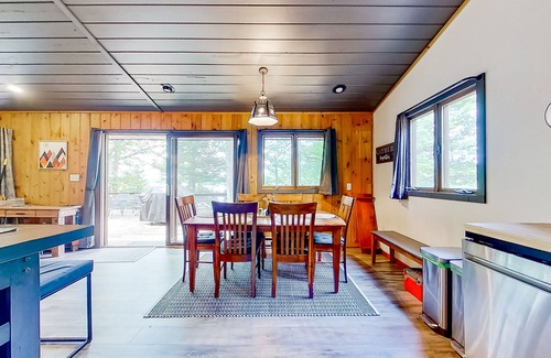 Boulder Junction House | Boulder Lakehouse | Lakefront house on White Deer Loop with dock, bikes, views