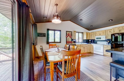 Boulder Junction House | Boulder Lakehouse | Lakefront house on White Deer Loop with dock, bikes, views