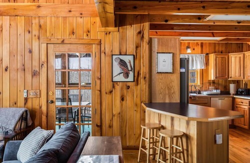 Vanderbilt House | 🎀 Bows Lakeside Cabin - 4000sqft. Dock. Cinema. Firepit ➠ 9776