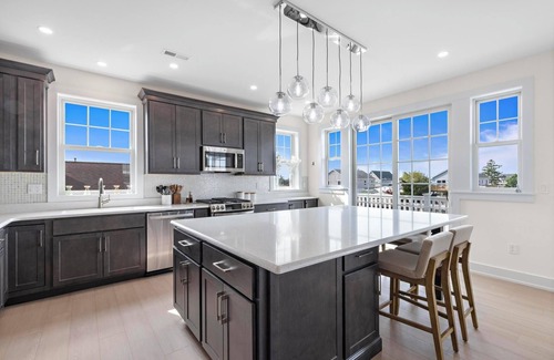 Mystic Island House | Brand New, Waterfront Beach Oasis with Heated Pool, Hot Tub, & Dock close to LBI