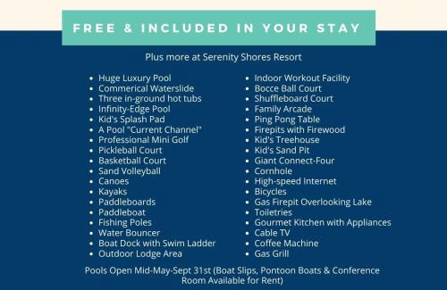 Kimberling City House | BRAND NEW! FREE amenities and a Gorgeous Lakefront Luxury Cabin with 2 Resort Pools