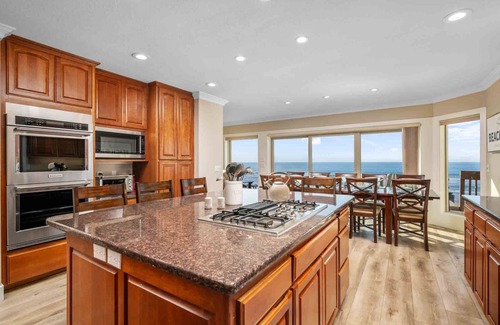 Roads End House | Breathtaking Panoramic Ocean and Beach Views from Home, Enormous Deck, Game Room, Not Pet Friendly