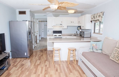 Tybee Island Condo | Breezy Palms on the Bay! Dolphins, Pool, SB&RC Beachfront Condos