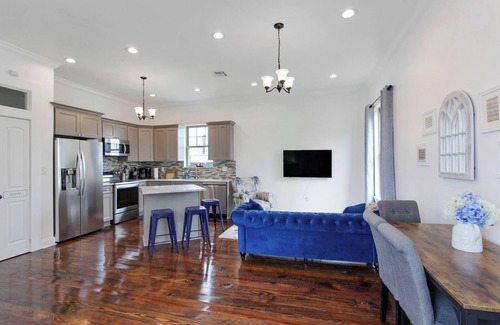 Bywater House | Bright 3BR Upper St. Claude, Bywater Adjacent. WiFI Workspace for Extended Stays