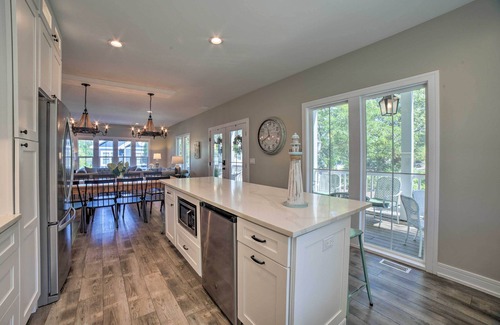 Michigan City Cottage | Bright & Airy Home: Chef's Kitchen & Pro Decor!