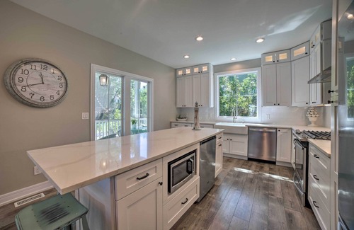 Michigan City Cottage | Bright & Airy Home: Chef's Kitchen & Pro Decor!
