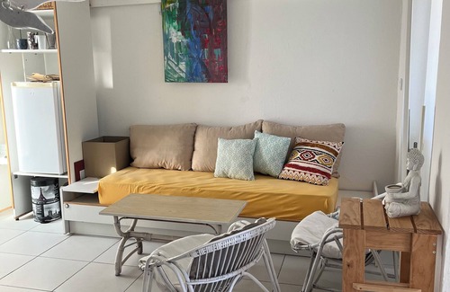 Linguizzetta House | Bright and friendly bungalow in a naturist beach vacation village in Corsica