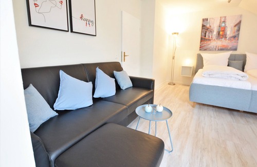 Bad Kreuznach Apartment | Bright and modern 1-room apartment in the spa area of ​Bad Kreuznach