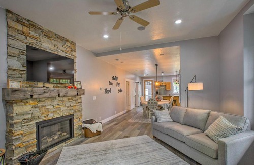 Ludington Apartment | Bright Lower-Level Unit about 1 Mi to Lake Michigan