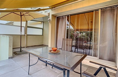 Carnon-Plage Apartment | Bright studio with terrace, air conditioning, near port & beach, private parking
