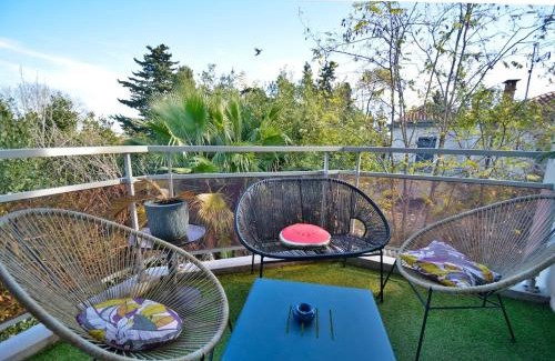 Saint-Martin Apartment | Bruyères with deck and private parking