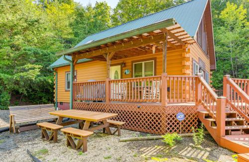 Bryson City House | Bryson City Cabin Rental with Views and Hot Tub