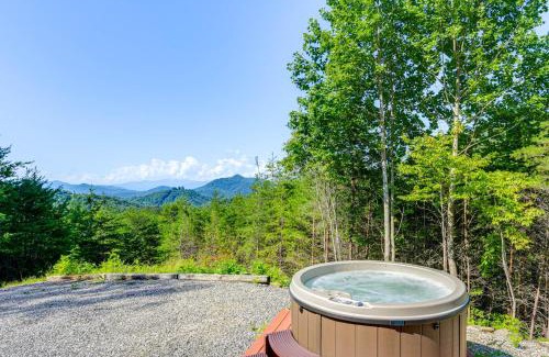 Bryson City House | Bryson City Cabin Rental with Views and Hot Tub