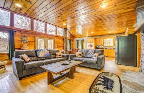 Bryson City House | Bryson City Cabin with Stunning Views and Hot Tub!