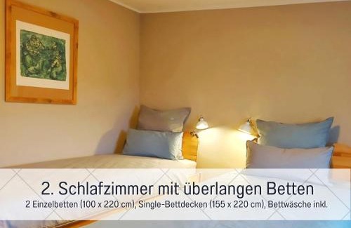Sassnitz Apartment | BUDDE4 Fewo Katja - Early Check-in, extralange Betten 220 cm, separates WC