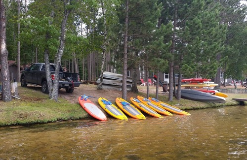 St Germain Cabin | Built for families! Big Deck, Porch, A/C, Snowmobile and ATV trail access