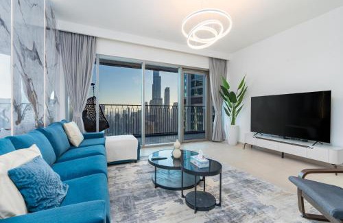 Za'abeel 2 Apartment | Burj Khalifa & Dubai Dancing Fountain View, 54th Floor & Dubai Mall Access