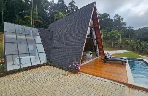 Domingos Martins Cabin | Cabana com piscina aquecida e banheira Domingos martins