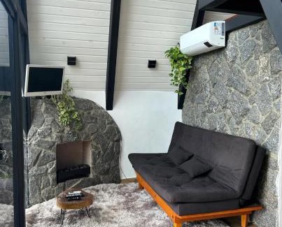 Baependi Ski Chalet | Cabana Raízes: A-Frame com vista para as montanhas