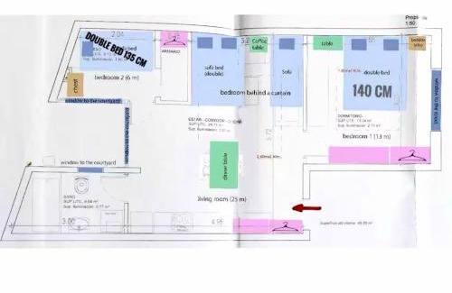 Collblanc y La Torrassa Apartment | Camp Nou, Europa Fira - modern two-bedroom apartment with heating