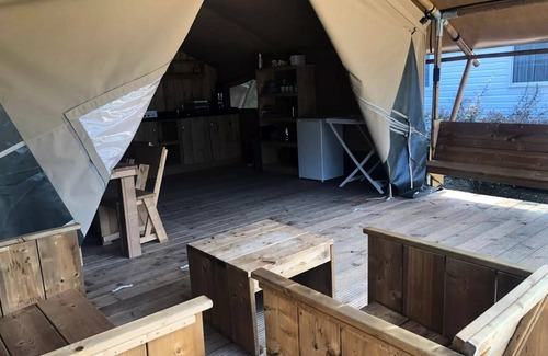 Rocamadour House | Camping LE ROC * - [NEW] Woody Luxury Lodge Tent (45m²) 2 to 8 people - 2 people. included in the price