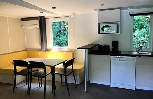 Saint-Theoffrey House | Campsite Flower Ser Sirant - Mobile Home Premium Lake View 4 Rooms 2 Bathrooms 6 People Air Conditioning