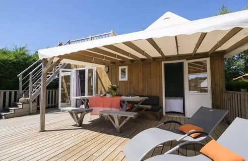 Saint-Julien-des-Landes House | Campsite Village de la Guyonnière * - Zen Spa 3 Rooms 4 people Air-conditioned