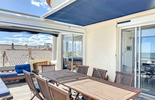 Carnon-Plage Apartment | Carnon F4 Apartment with terrace, parking, air conditioning, wifi, beach access