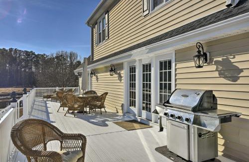 Olivia House | Carolina Lakes Family Home with Pool, Kayaks and Dock!