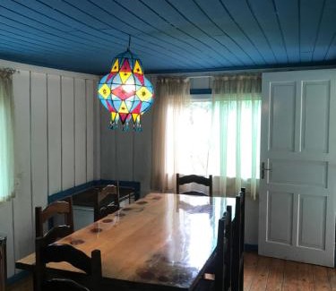 Bocaiuva do Sul House | Casa colonial azul Santuário Bellatrix