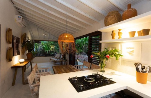 Curuipe House | Casa com deck no jardim a 300m da Praia do Espelho