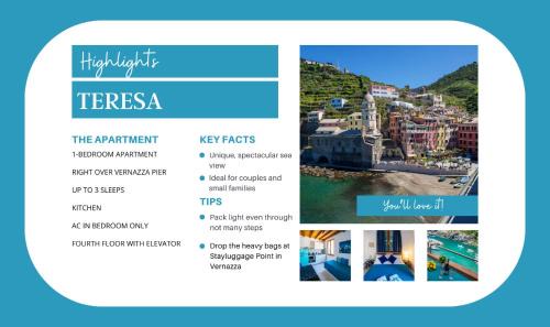 Vernazza Apartment | Casa Teresa with AC and Balcony