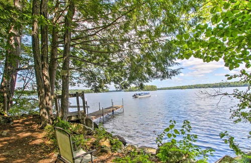 West Poland Cabin | Casco Cabin on Thompson Lake w/ Fire Pit & Deck