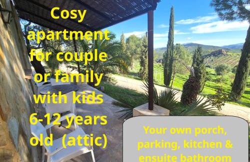 Alozaina Apartment | Castle Tower apartment BERNARD in rural holiday park