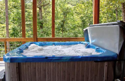 Mineral Bluff House | Cedar Ridge - Secluded Mineral Bluff Cabin - Hot Tub, Game Room, Outdoor Fireplace, Stunning Views