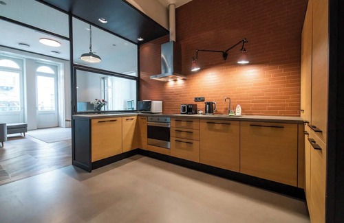 Inner City Budapest Apartment | Central Industrial Luxury Home