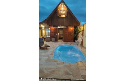 Sao Joao Ski Chalet | Chalé Paraíso com piscina privativa em Brotas SP