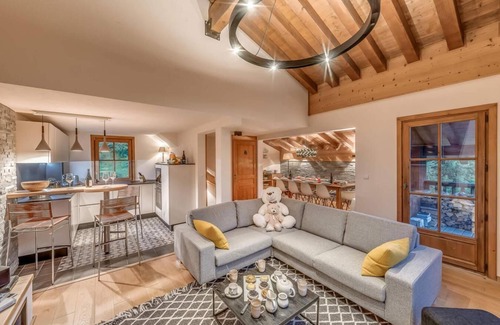 Les Brevieres Ski Chalet | Chalet, 200m from ski slopes, view ski slopes, terrace, balcony, fireplace or stove, tv, ski locker